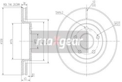 DISC FRANA MAXGEAR 19-2323 - Compatibil cu JEEP