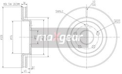 DISC FRANA MAXGEAR 19-2323 - Compatibil cu JEEP