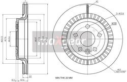 DISC FRANA MAXGEAR 19-2335 - Compatibil cu VOLVO