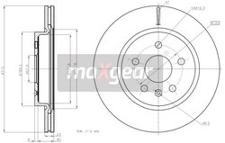 DISC FRANA MAXGEAR 19-2368 - Compatibil cu CHEVROLET, OPEL, SAAB, VAUXHALL
