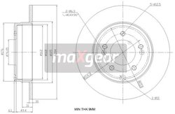 DISC FRANA MAXGEAR 19-2382 - Compatibil cu HYUNDAI, KIA