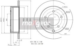 DISC FRANA MAXGEAR 19-2389 - Compatibil cu MITSUBISHI