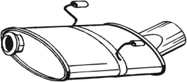TOBA ESAPAMENT FINALA BOSAL 190-317 - Compatibil cu PEUGEOT