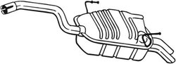 TOBA ESAPAMENT FINALA BOSAL 190-903 - Compatibil cu CITROEN, FIAT, LANCIA, PEUGEOT