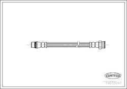 FURTUN FRANA CORTECO 19032097 - Compatibil cu CITROEN, PEUGEOT