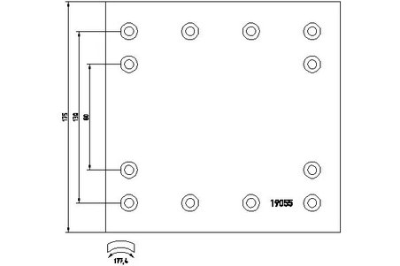 SET GARNITURI DE FRICTIUNE FRANA TAMBUR TEXTAR 1905203 - Compatibil cu DAF