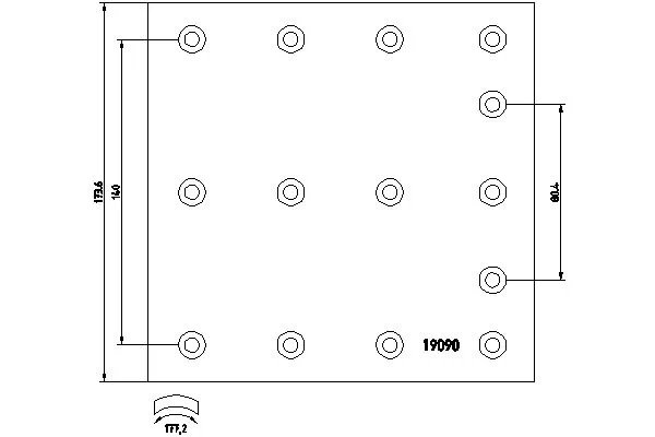 SET GARNITURI DE FRICTIUNE FRANA TAMBUR TEXTAR 1909007 - Compatibil cu DENNIS, RENAULT TRUCKS, VOLVO