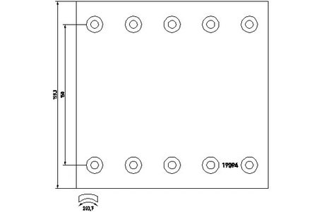 SET GARNITURI DE FRICTIUNE FRANA TAMBUR TEXTAR 1909437 - Compatibil cu DAF