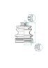 BURDUF CAUCIUC ARTICULATIE PLANETARA LOBRO 190970 - Compatibil cu ALFA ROMEO, AUDI, AUTOBIANCHI, BMW, CHEVROLET, CHRYSLER, CITRO
