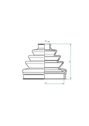 BURDUF CAUCIUC ARTICULATIE PLANETARA LOBRO 190971 - Compatibil cu ALFA ROMEO, AUDI, BMW, FORD, HONDA, HYUNDAI, INFINITI, KIA, LE