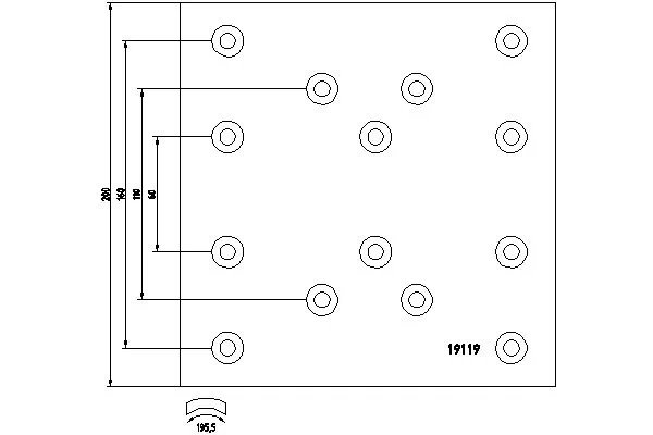 Set garnituri de frictiune frana tambur Textar 1911602