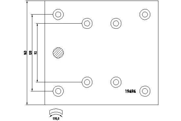 SET GARNITURI DE FRICTIUNE FRANA TAMBUR TEXTAR 1949402 - Compatibil cu FAP, MAN, MERCEDES-BENZ