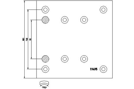 Set garnituri de frictiune frana tambur Textar 1949504