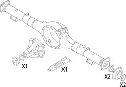 Set garnituri, diferential Corteco 19536183