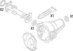 SET GARNITURI, DIFERENTIAL CORTECO 19536138 - Compatibil cu MITSUBISHI