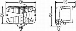 FAR HELLA 1AB 007 145-001 - Compatibil cu JOHN DEERE