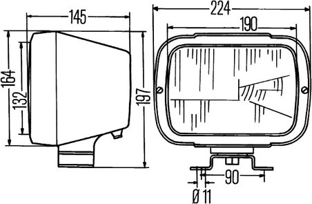 FAR HELLA 1AE 004 234-001 - Piesa auto compatibila cu mai multe marci