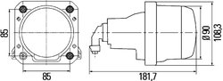 FAR HELLA 1BL 009 999-041 - Piesa auto compatibila cu mai multe marci