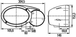 FAR HELLA 1EB 996 167-041 - Compatibil cu FENDT