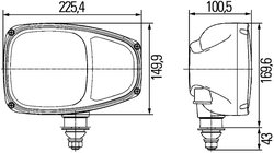 FAR HELLA 1EE 996 174-261 - Piesa auto compatibila cu mai multe marci