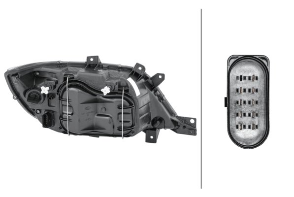 FAR HELLA 1EH 008 010-011 - Compatibil cu MERCEDES-BENZ