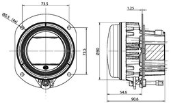 FAR FAZA LUNGA HELLA 1F0 011 988-081 - Piesa auto compatibila cu mai multe marci