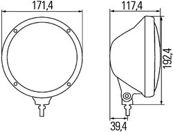 FAR FAZA LUNGA HELLA 1F3 010 119-011 - Piesa auto compatibila cu mai multe marci