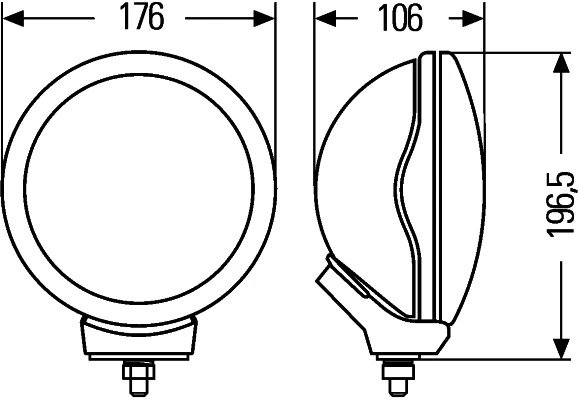 FAR FAZA LUNGA HELLA 1F5 008 273-001 - Piesa auto compatibila cu mai multe marci