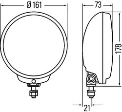 Far faza lunga HELLA 1F6 010 952-011