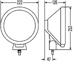 FAR FAZA LUNGA HELLA 1F8 006 800-311 - Piesa auto compatibila cu mai multe marci