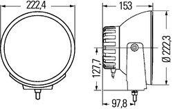 FAR FAZA LUNGA HELLA 1F8 007 560-731 - Piesa auto compatibila cu mai multe marci