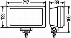 FAR FAZA LUNGA HELLA 1FE 006 300-041 - Piesa auto compatibila cu mai multe marci