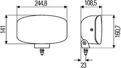 FAR FAZA LUNGA HELLA 1FE 008 773-041 - Piesa auto compatibila cu mai multe marci