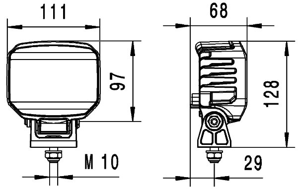 LUMINCA DE LUCRU HELLA 1GA 996 488-001 - Piesa auto compatibila cu mai multe marci