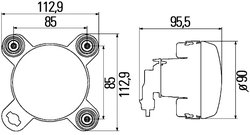 FAR HELLA 1K0 247 043-011 - Piesa auto compatibila cu mai multe marci