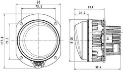 Proiector ceata HELLA 1N0 011 988-051