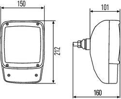FAR HELLA 1SA 996 120-471 - Piesa auto compatibila cu mai multe marci