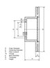 DISC FRANA DT SPARE PARTS 2.40349 - Compatibil cu VOLVO