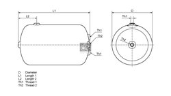 Rezervor aer sistem compresor DT Spare Parts 2.44341