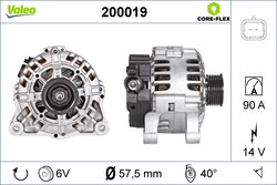 ALTERNATOR VALEO 200019 - Compatibil cu CITROEN, FIAT, LANCIA, PEUGEOT