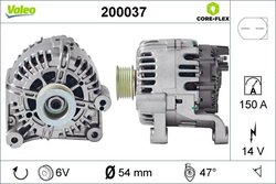 ALTERNATOR VALEO 200037 - Compatibil cu BMW