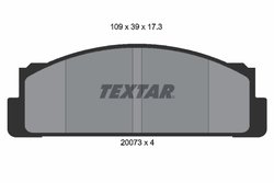 Set placute frana Textar 2007304