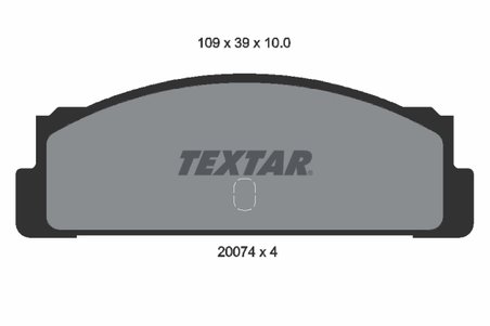 SET PLACUTE FRANA TEXTAR 2007404 - Compatibil cu AUTOBIANCHI, BERTONE, FIAT, FSO, LANCIA, PININFARINA, SEAT