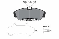 SET PLACUTE FRANA TEXTAR 2012401 - Compatibil cu VW
