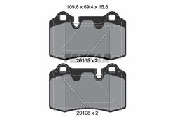 Set placute frana Textar 2016501