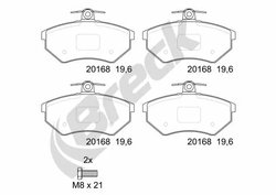 Set placute frana Breck 20168 10 701 00