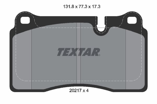 SET PLACUTE FRANA TEXTAR 2021701 - Compatibil cu LAND ROVER