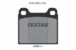 Set placute frana Textar 2022803
