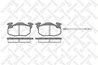 SET PLACUTE FRANA STELLOX 203 012-SX - Compatibil cu CITROEN, DALLAS, MERCEDES-BENZ, PEUGEOT, RENAULT, TALBOT