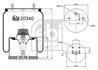 Burduf suspensie pneumatica Febi Bilstein 20340